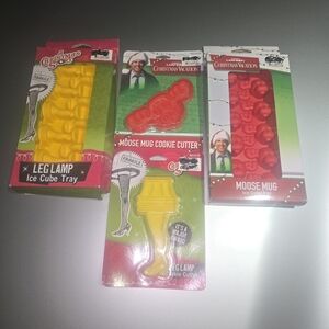 Christmas Vacation Cookie Cutters and Ice Cube Tray Set